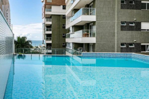 Apt Moderno com varanda a 150m do mar ABC0202